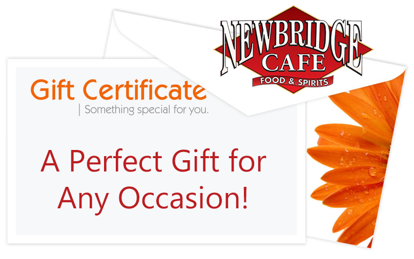 NewBridge Cafe Gift Certificates